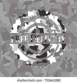 Free Delivery on grey camo pattern