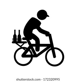 free delivery over white  background vector illustration 