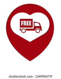 Free delivery pointers icon