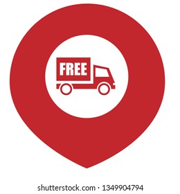 Free delivery pointers icon