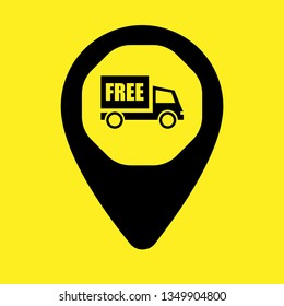 Free delivery pointers icon