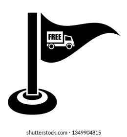 Free delivery pointers icon