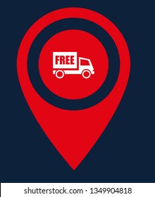 Free delivery pointers icon