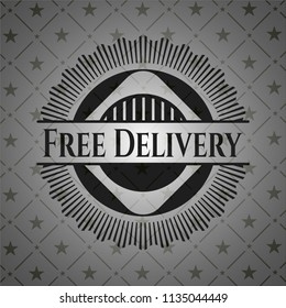 Free Delivery realistic dark emblem