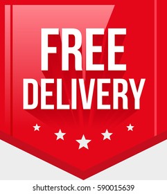 Free Delivery Ribbon