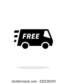 Free delivery service icon on white background. Vector illustration.