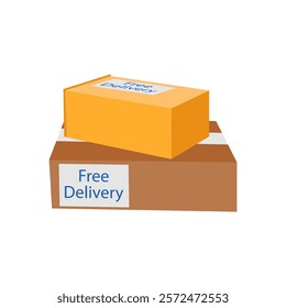 Free Delivery, Delivery Service illustration