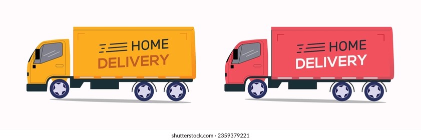 Free delivery service with delivery van or truck in the city. Home delivery covered van for free service