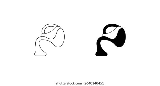 free delivery set icon with white background vector stock illustration