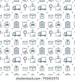 free delivery set icons