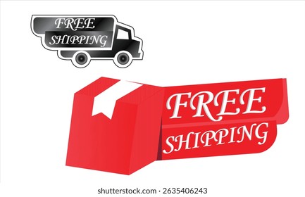 Free delivery shipping icon, home express deliver service vector label with fast car truck. Free shipping delivery badge for mail courier or parcel shipment cargo and food delivery service symbol