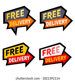 Free delivery shipping icons Vector