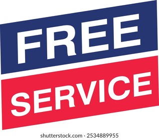 Free delivery or free shipping labels. Banner template Stamp, Imprint, Seal Free service Promotion 