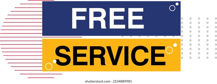 Free delivery or free shipping labels. Banner template Stamp, Imprint, Seal Free service Promotion 