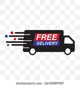 Free delivery or shipping vector illustration