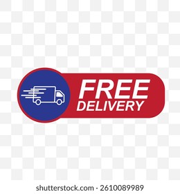 Free delivery or shipping vector illustration