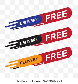 Free delivery or shipping vector illustration