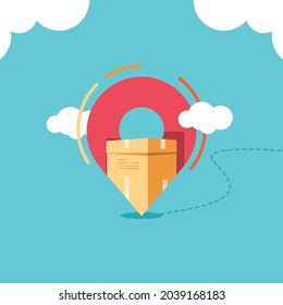 Free delivery free shipping vector template