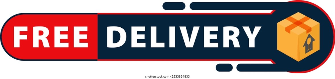 Free delivery sign vector design