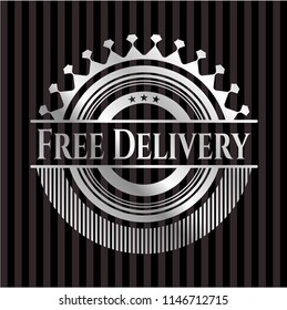 Free Delivery silver emblem