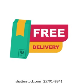 Free Delivery Sticker Vector - 03