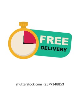 Free Delivery Sticker Vector - 04