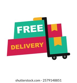 Free Delivery Sticker Vector - 10