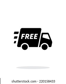 Free delivery support icon on white background. Vector illustration.