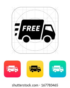 Free delivery support icon. Vector illustration.