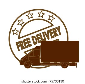 Free delivery symbol