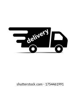 Free Delivery Symbol Black On White Stock Vector (Royalty Free ...