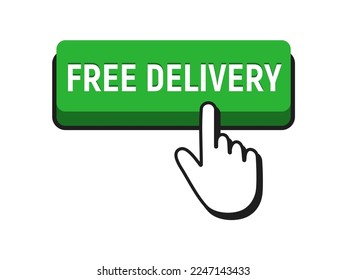 Free delivery symbol or sign