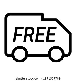 Free delivery tag icon vector PNG