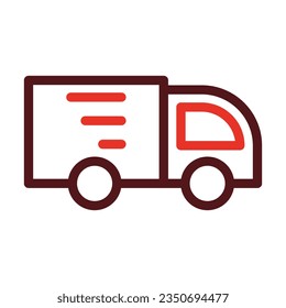 Free Delivery Thick Line Two Color Icons For Personal And Commercial Use.

