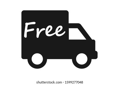 Free delivery truck icon vector illustration