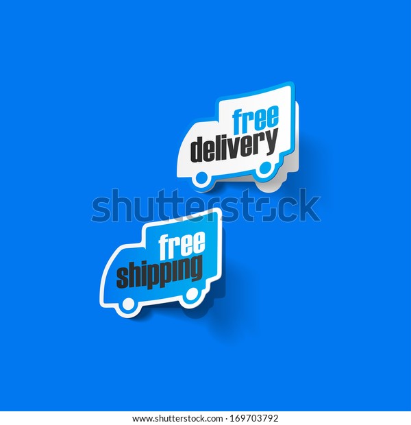 free delivery truck\
sticker