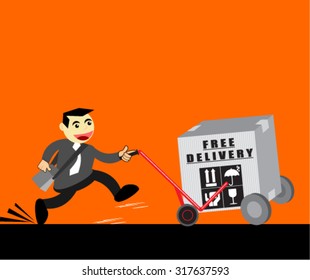 free delivery, vector