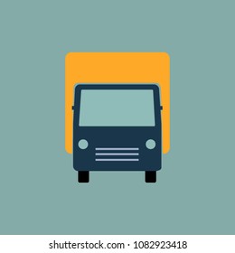 Free delivery vector car icon. Logistic transport.