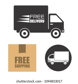 Free delivery vector collection