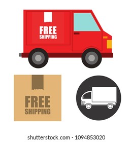 Free delivery vector collection