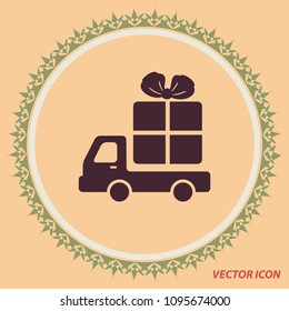 Free delivery vector icon