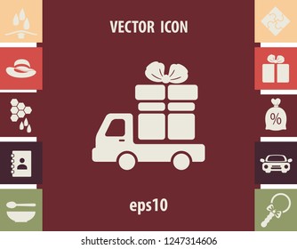 Free delivery vector icon