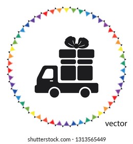 Free delivery vector icon