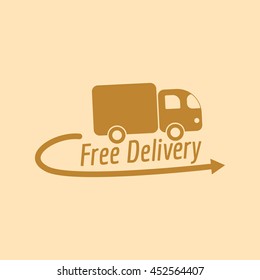 Free Delivery. Vector icon.