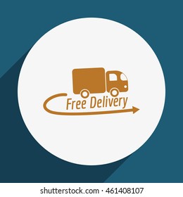 Free Delivery. Vector icon.