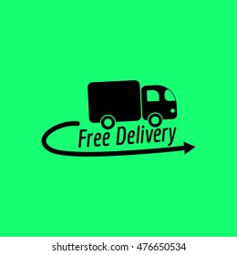 Free Delivery. Vector icon.
