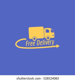 Free Delivery. Vector icon.