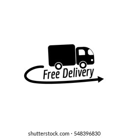 Free Delivery. Vector icon.
