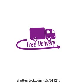 Free Delivery. Vector icon.