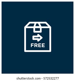 Free delivery vector icon